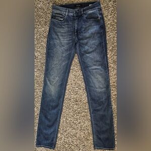 Vintage Bugatchi Denim Jeans~Men's Size 30 x 34~Cotton Medium Wash Made in Italy